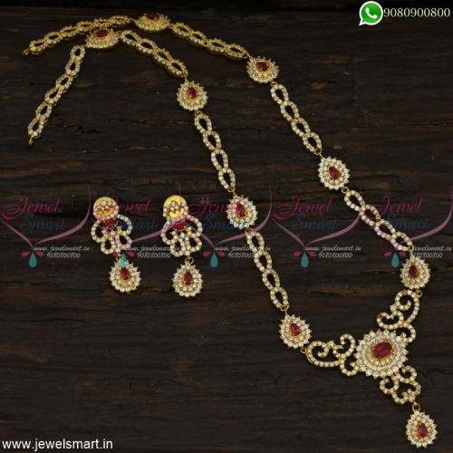 New Medium CZ Haram designs Gold Model Designer Jewellery Collections Online NL22826