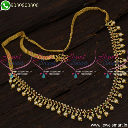 New Simple Oddiyanam Design AD Stones Studded Trendy Imitation Collections H21296
