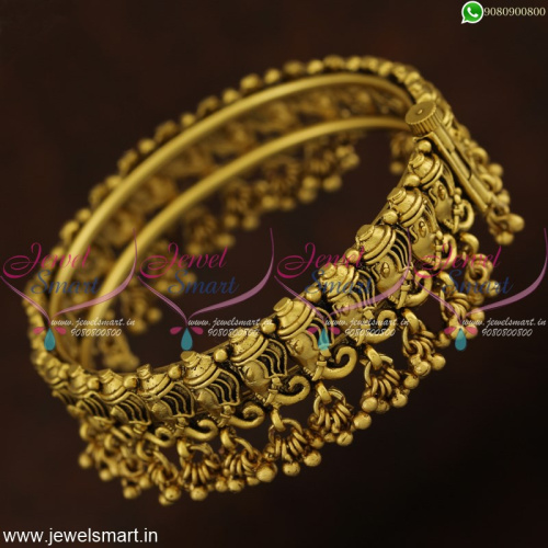 New Temple Jewellery Concepts Lord Ganesh Design Bangles Kada Type B21371
