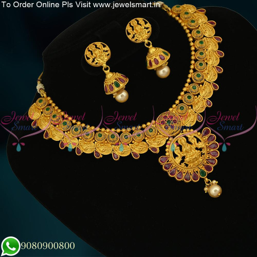 Mango Design Necklace Light Gold Matte New Temple Jewellery Concepts NL25260