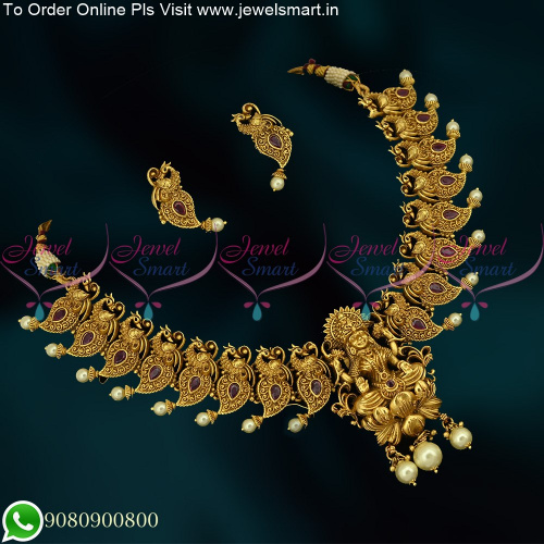 Majestic Temple Necklace Latest Jewellery Designs Gorgeous Imitation