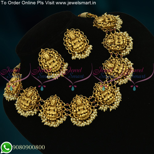Temple Jewellery Nagas Bridal Designs Gold Finish Antique Traditional Online NL20561