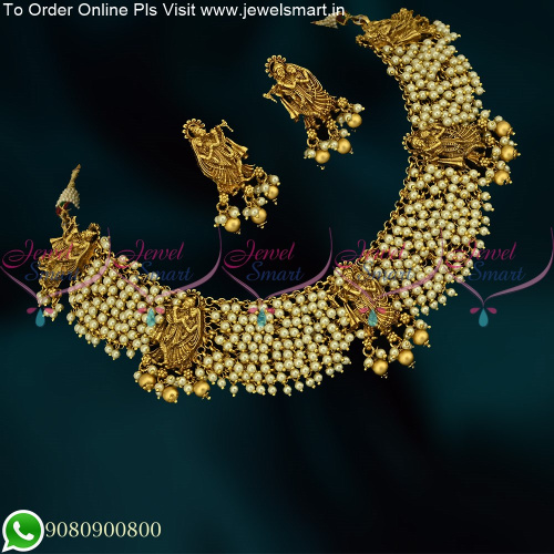 Pearl Temple Jewellery Radhakrishna Design Bridal Collections Online