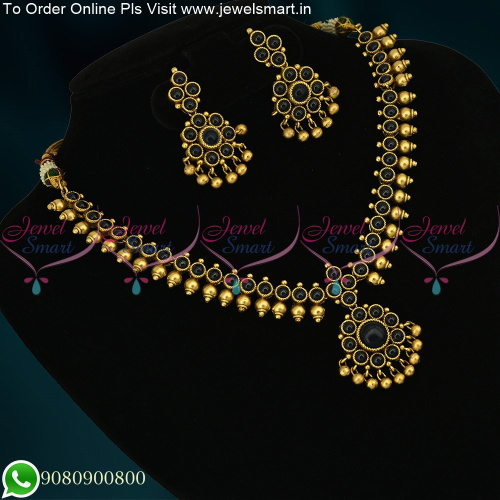 Traditional Attigai Necklace Online Antique Jewellery Collections Kemp Stones 