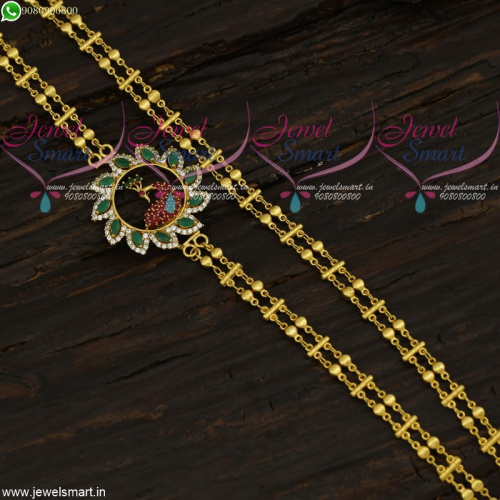 One Gram Gold Designer Mugappu Chains South Indian Jewelry New Fashion C21679