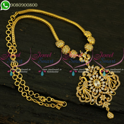 One Gram Gold Kodi Chain Pendant Latest Imitation Jewellery Design Collections CS20962