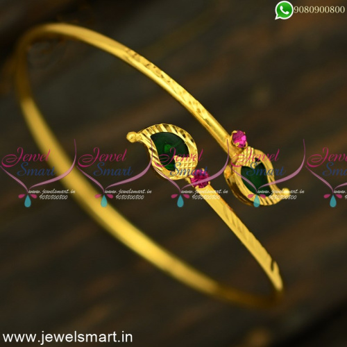 Palakka Bracelet Thin Kada Slide Open South Indian Traditional Jewellery B24922