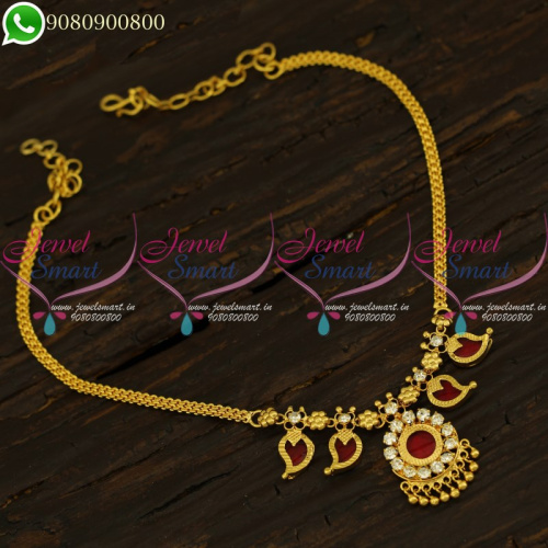 Palakka Necklace Kerala Jewellery Mango Mala Traditional Collections NL21125