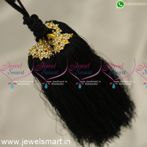 H24364 Pattu Nool Hair Kuppulu For Marriage South Indian Artificial Jewellery Online 