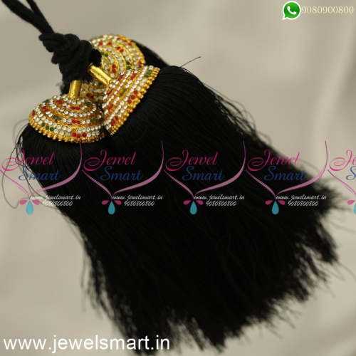 H24363 Pattu Nool Jadai Kunjalam South Indian Wedding Jewellery Online 