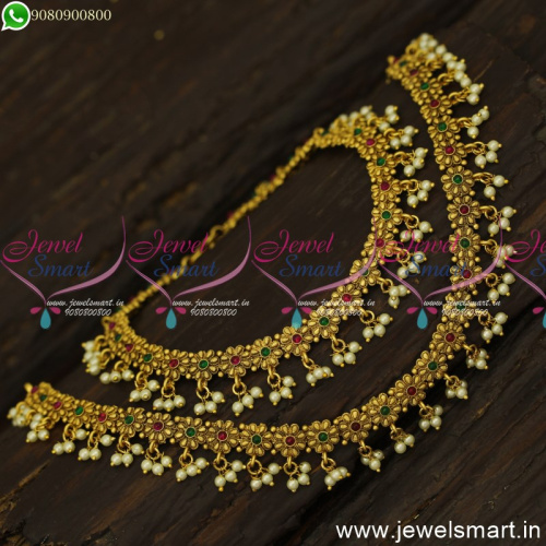 Payal Set For Bride Latest Antique One Gram Gold Jewellery Designs Online P24685