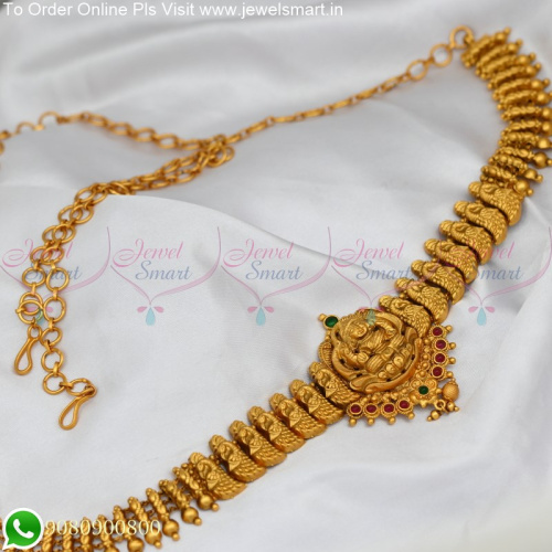Peacock Design Temple Jewellery Bridal Hip Chain Vaddanam Online H25263