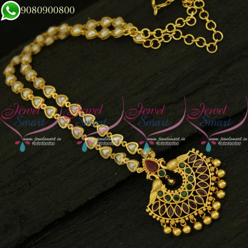 Pearl Chain Fashion Jewellery Designs Gold Plated Collections Online PS21090