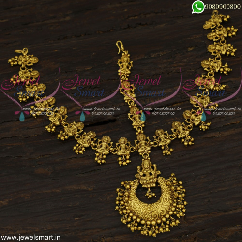 Phenomenal Handcrafted Maang Tikka Bridal Temple Jewellery Damini Mathapatti T22623