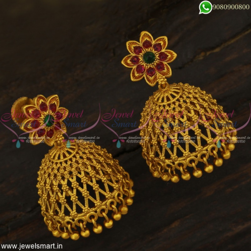 Phenomenal Workmanship Jhumka Earrings Best Prices Online Antique Jewellery Designs J22910