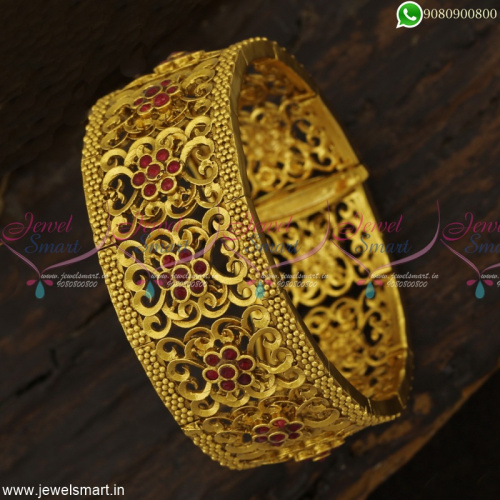 Premium finish Watch Bracelet Designs Antique Gold Plated Jewellery Designs Online