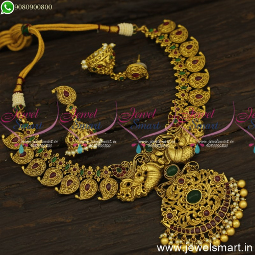 Prodigious Manga Malai Casting Gold Necklace Design Contemporary Jewellery NL24688