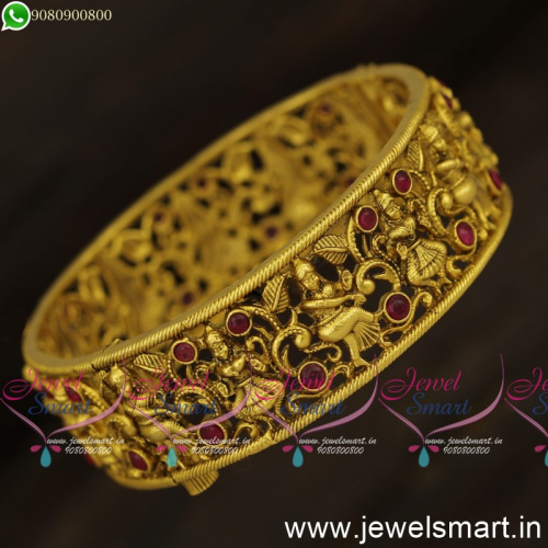 Ravishing Nakshi Nartaki Dance Antique Bangles Bracelet Gold Design Antique Jewellery 