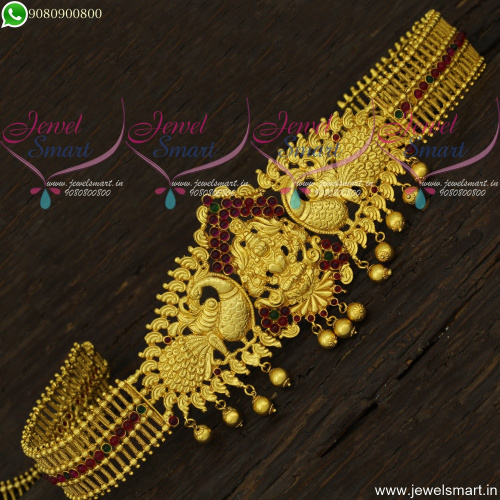 Ravishing Temple Jewellery Oddiyanam One Gram Gold Designs Online H22134