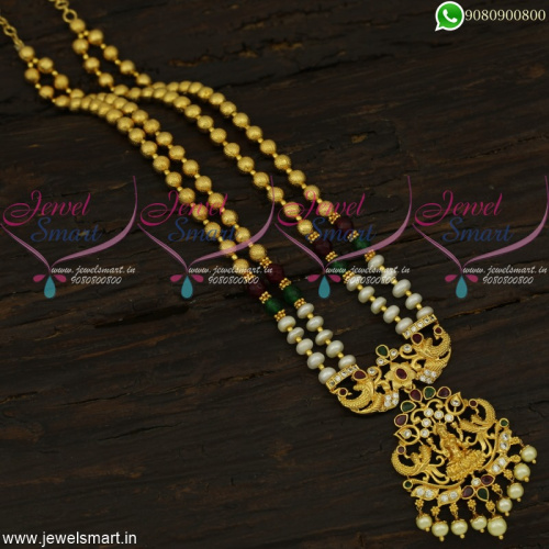 Remarkable Temple Hyderabad Pearl Jewellery Likable Rani Haar Designs Online