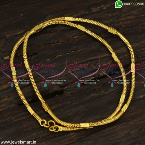 Round Kodi Capsule Artificial Gold Chains Latest Copper Metal Jewellery C23257