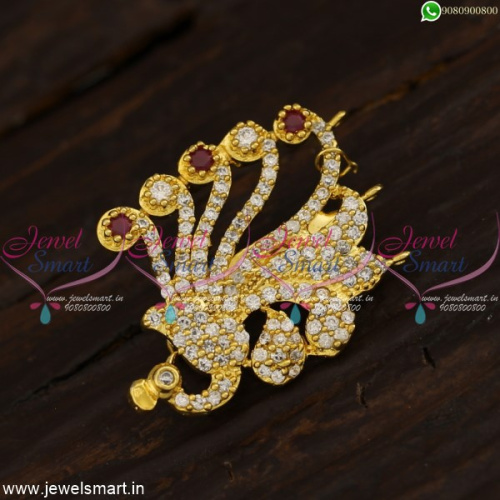 Ruby White Trendy Saree Brooches Fancy Design Shop Online New Fashion Jewellery SP21431