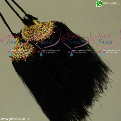 Silk Thread Artificial Jewellery Beautiful Accessories for Hair Jadai Kunjalam JK22104