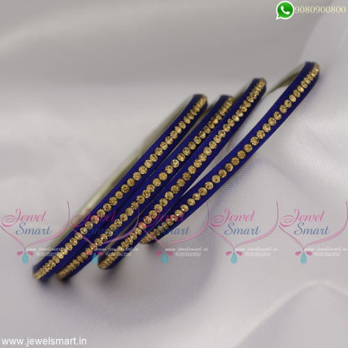 Jazzy Silk Thread With Stones Lac Bangles Latest Dress Matching Jewellery Online