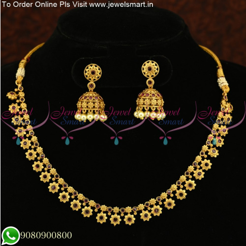Simple Antique Gold Necklace Designs Ideas For Simple Occasions NL25200