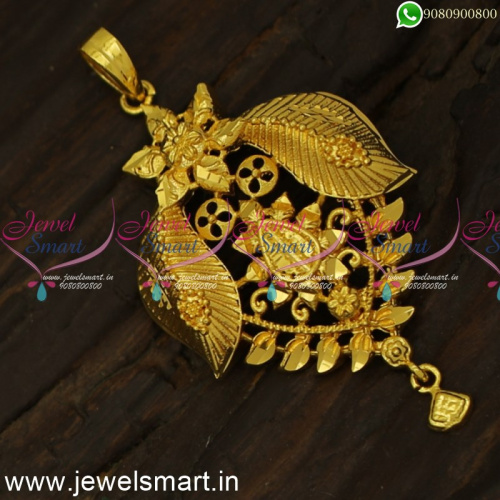 P24400 Simple Daily Wear Leaf Dollar Designs For Thin Gold Chains Online