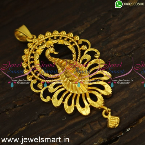 P24397 Simple Daily Wear Peacock Dollar Designs For Thin Gold Chains Online