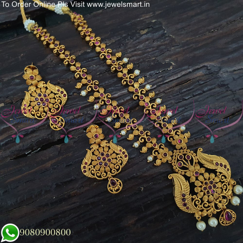 Simple Design Kemp Antique Necklace Designs Indian Jewellery Catalogue NL25133