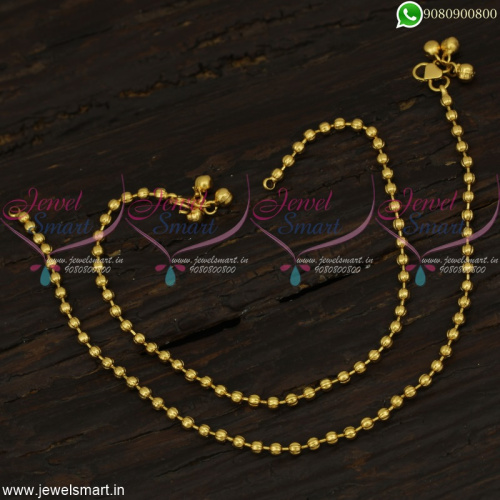 Simple Leg Chains Beads Model Golusu Latest Anklets Online