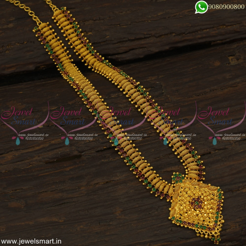 Single Line Stones Gold Haram Designs Sturdy Imitation Jewellery Collections NL19148