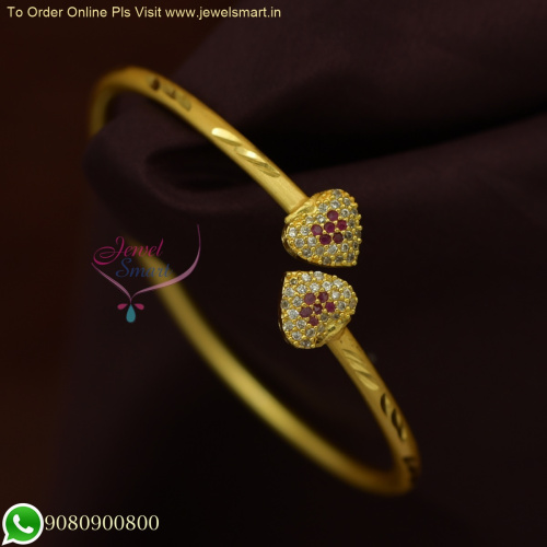 Affordable Heart Design Slider Bracelets: Delicate Charm in Light Gold Look B26003