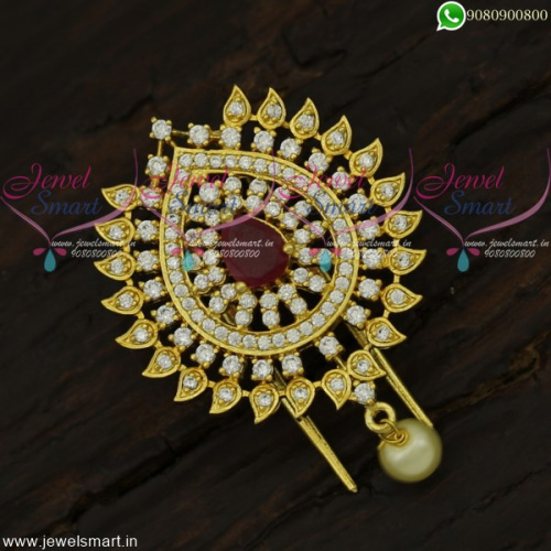 Small Accesories for Hair Jadai Alangaram For Wedding Online CZ Jewellery H21945