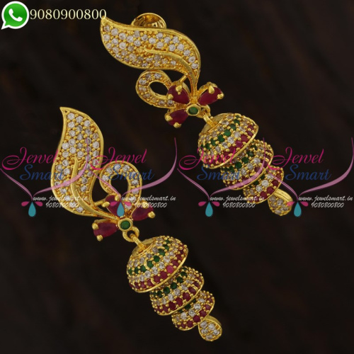 South Indian Jhumkas Online Layer Design Jewellery New Fashion Gold Plated J21247