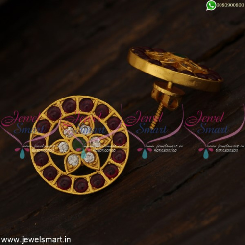 Stud Earrings Online Kemp AD Stones Studded Traditional Indian Models