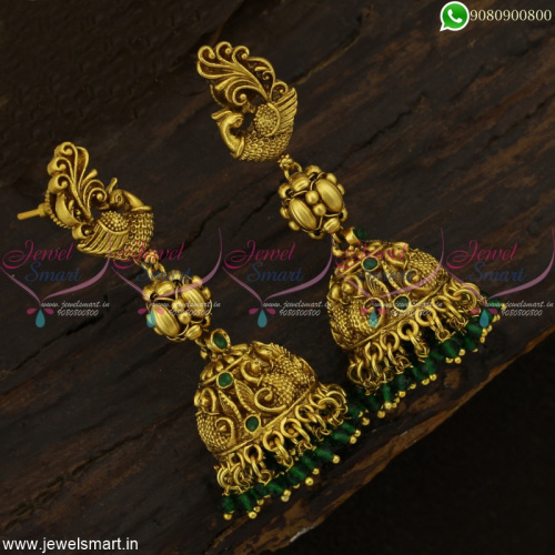 Stylish Peacock Jhumka Earrings That Keeps You on Watch List and Not Our Fault J22963