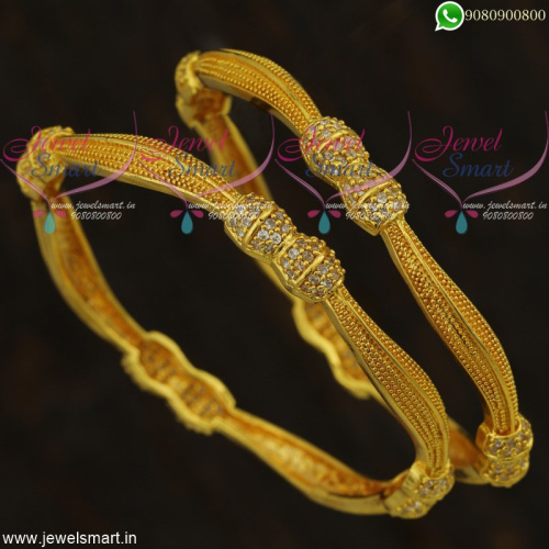 Stylish Bangles Gold Plated Set New Design Imitation Jewellery Online Collections 
