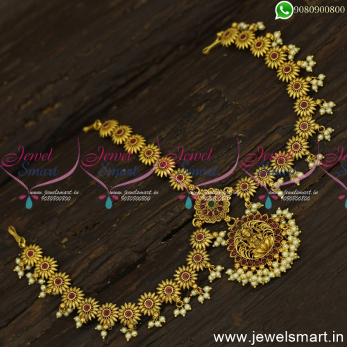 Sunflower Pearls Bridal Matha Patti Kemp Damini Tikka Jewellery Hair Accessory M24649