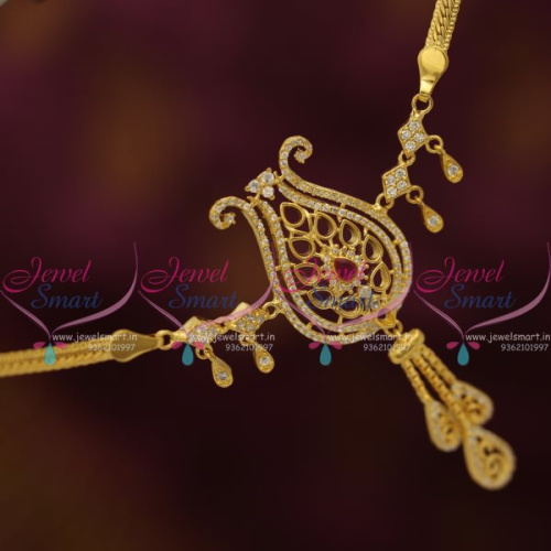 AR7560 CZ Sparkling Stones Chain Vanki Bajuband Gold Plated Fashion Jewellery Online
