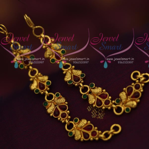 EC7431 Kemp Fashion Jewellery Jewellery Ear Chains Mattal South Indian Online