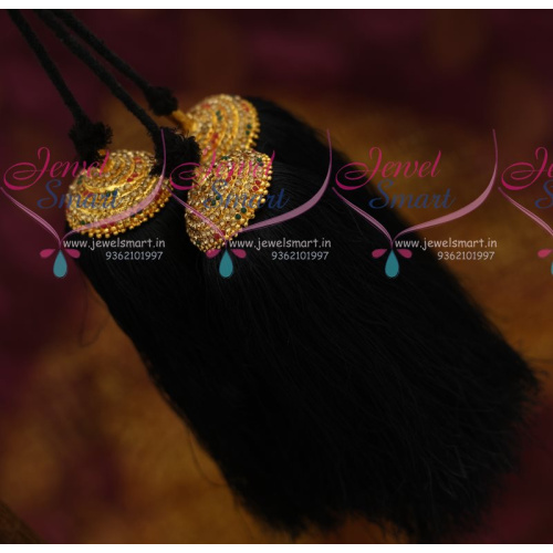 JK7419 Jada Kunjalam Stone Kuppulu Multi Colour Loose Hair Jewellery Fashion Accessory