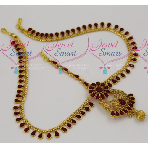 HA7404 Kemp Damini MathaPatti Hair Bridal Jewellery Nethichutti Buy Online