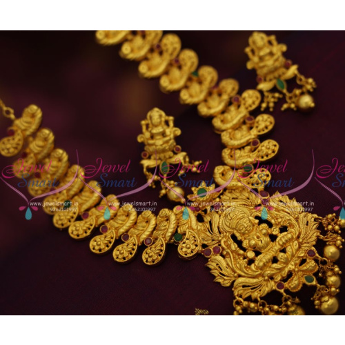 NL7660 One Gram Gold Plated South Indian Traditional Temple Jewellery Imitation Collections
