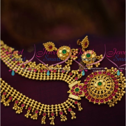 NL8148 Latest Trendy Beads Hanging Chain Kemp Ruby Emerald Haram Screwback Earrings