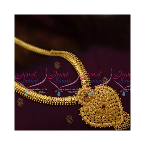 NL7980 Beads Design Flat Chain Spiral Pendant Gold Plated Haram Low Price Fashion Jewellery
