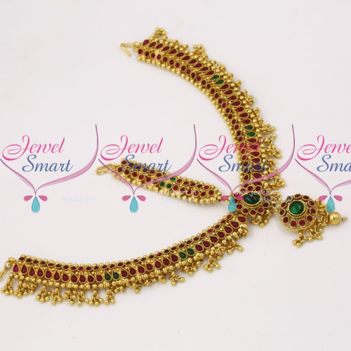 D8141 Red Green Damini Matha Patti Hair Jewellery Classical Dance Buy Online