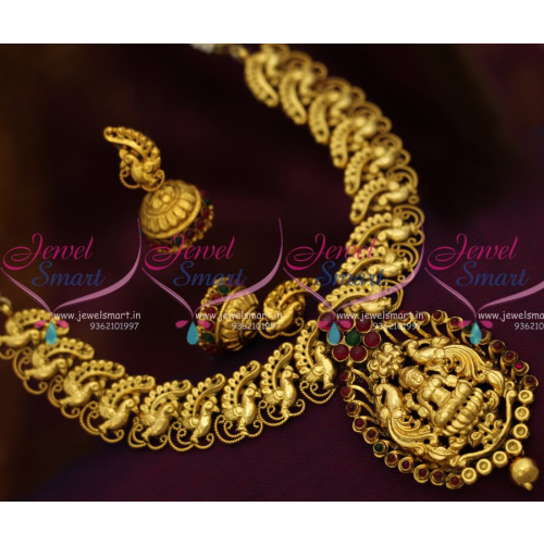 NL5508 Lakshmi God Design Antique Nakshi Nagas South Traditional Temple Jewellery Online